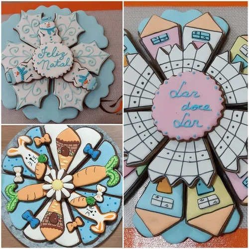 3 KITS CIRANDA COOKIE-NATAL,PASCOA E DIA DAS MÃES