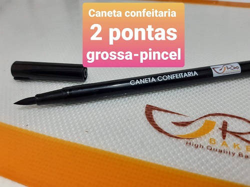 CANETA CONFEITARIA PONTA-DUPLA UNITÁRIA-VÁRIAS CORES