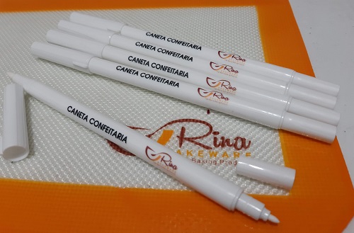 CANETA CONFEITARIA PONTA-DUPLA UNITÁRIA-VÁRIAS CORES