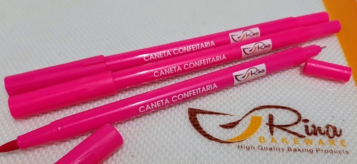 CANETA CONFEITARIA PONTA-DUPLA UNITÁRIA-VÁRIAS CORES