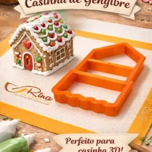 Cortador Casinha 3D - 3 formatos em 1 cortador - montagem de cenários