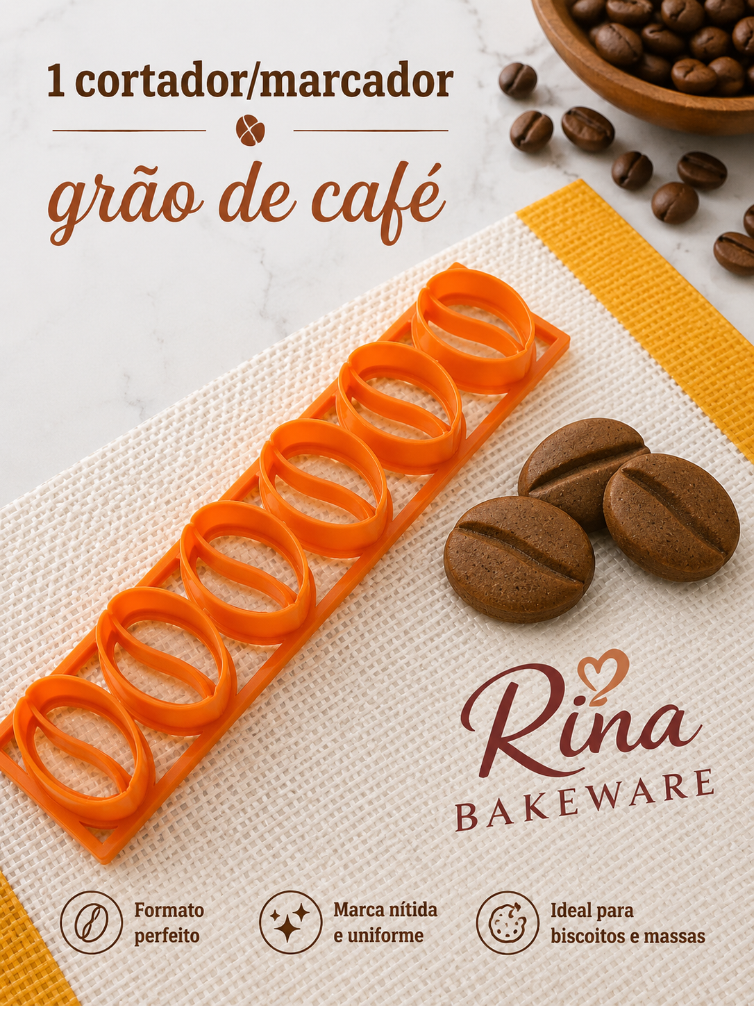 Cortador Grão de Café ( réguinha com 6)