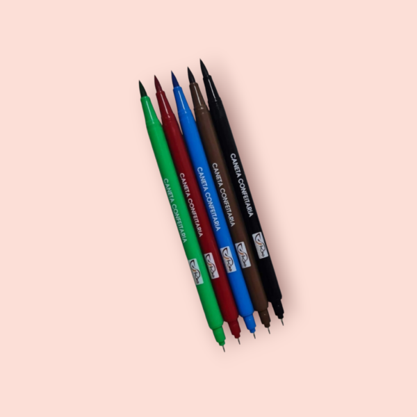 Caneta Confeitaria Kit com 5 cores - Imagem 5