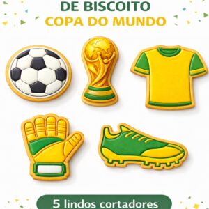 Copa do Mundo - Kit 5 Cortadores