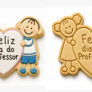 Cortador Crianças com o Coração - Carimbo Feliz Dia do Professor