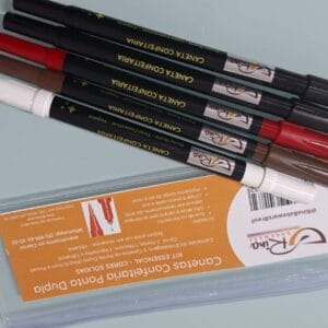 Caneta Alimentícia | Kit Essencial com 5 canetas confeitaria cores sólidas