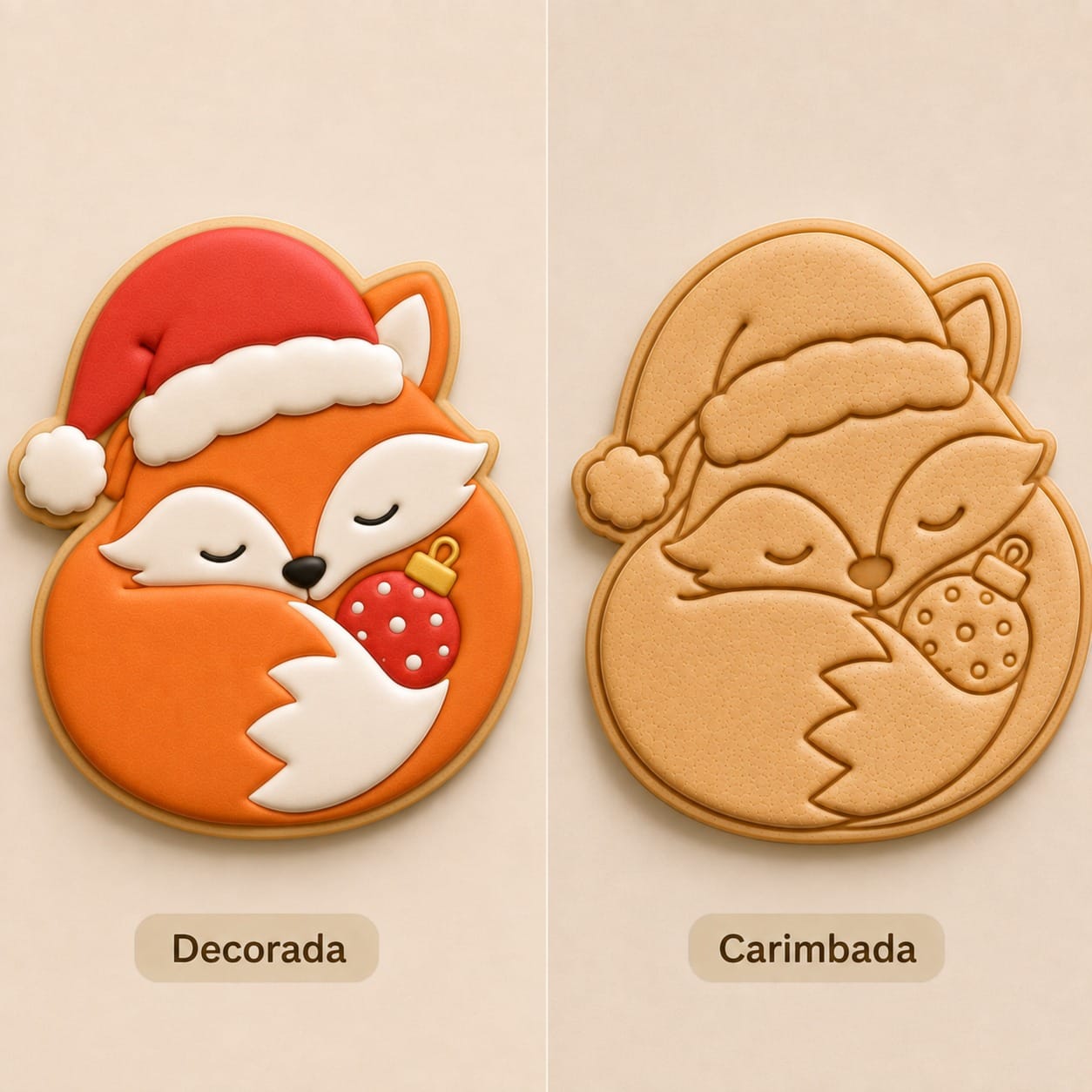Cortador Raposa de Natal - Carimbo Natal - Imagem 2