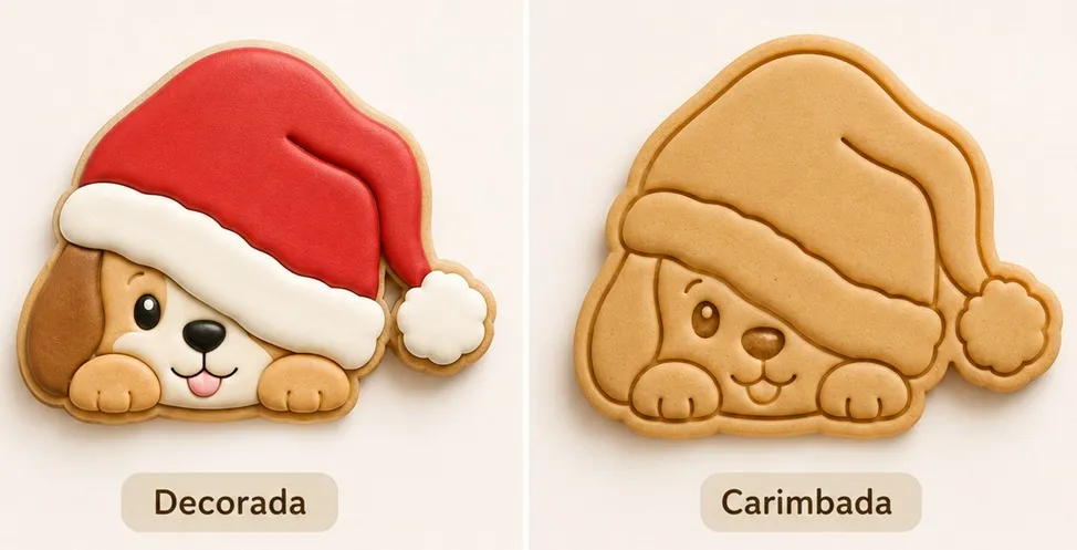 Cortador Cachorrinho de Natal - Carimbo Natal