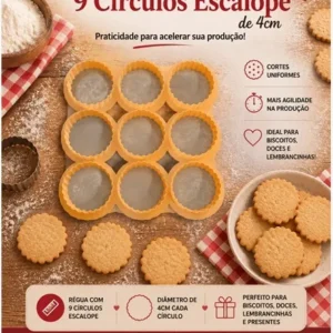 Cortador Régua Círculo Escalope