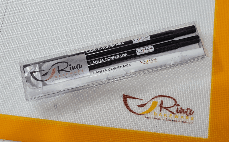 Caneta Alimentícia | Caneta Confeitaria Kit Preto e Branco Rina Bakeware - Imagem 4