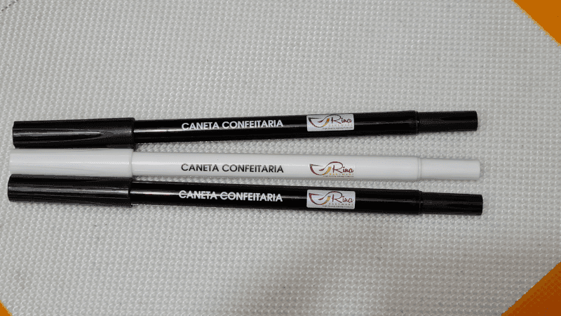 Caneta Alimentícia | Caneta Confeitaria Kit Preto e Branco Rina Bakeware - Imagem 5