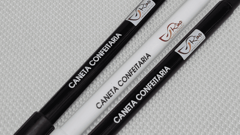 Caneta Alimentícia | Caneta Confeitaria Kit Preto e Branco Rina Bakeware - Imagem 6